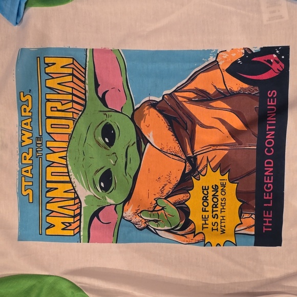 STAR WARS THE MANDALORIAN BOYS 3 PIECE SHORTS PAJAMA SET SIZE 8 - Picture 6 of 12